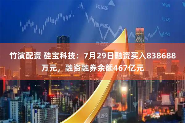 竹演配资 硅宝科技:7月29日融资买入838688万元,融资融券余额467亿元